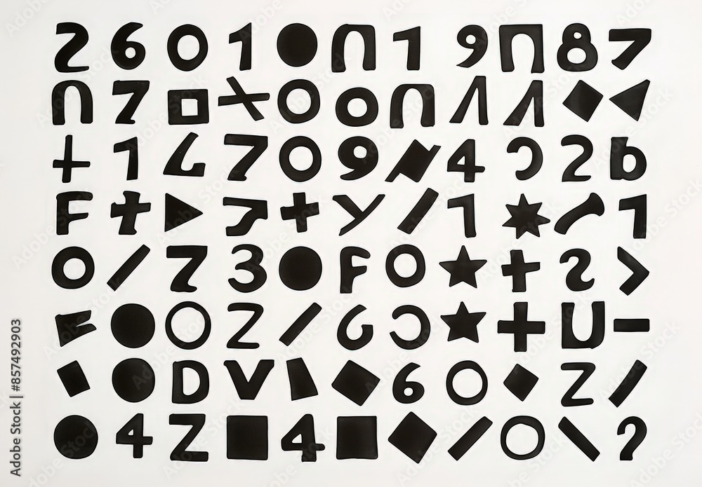 Creative Hand-Drawn Font Illustration Creative Hand-Drawn Font Illustration