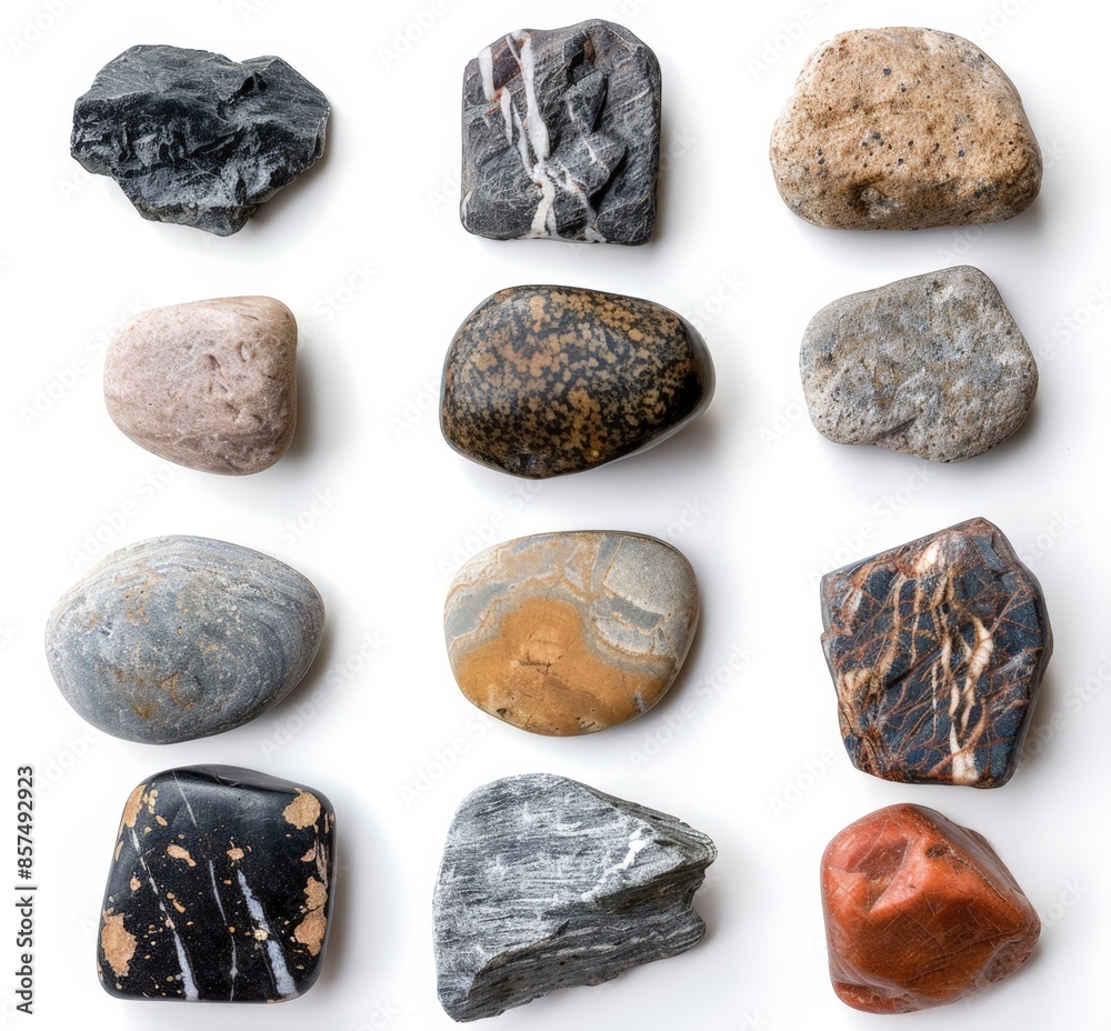 Diverse Collection of Stones and Marbles Diverse Collection of Stones and Marbles