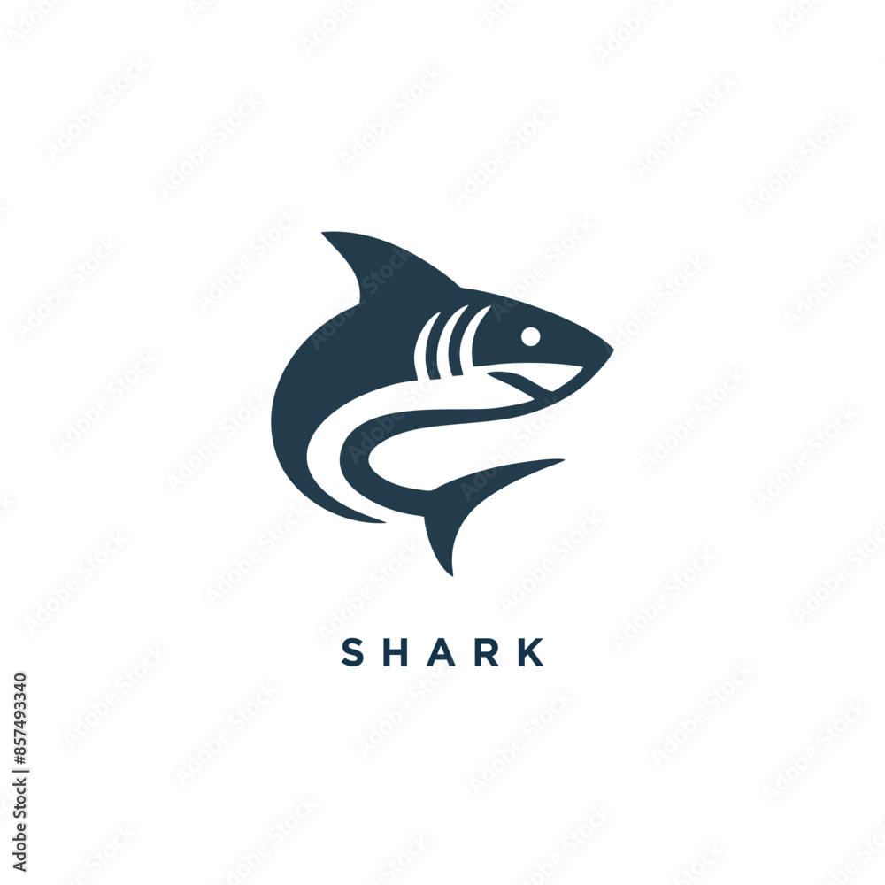 shark logo design concept icon symbol template shark logo design concept icon symbol template
