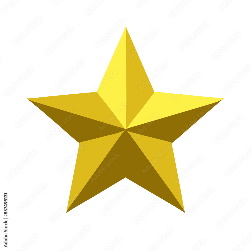 3d golden star 3d golden star