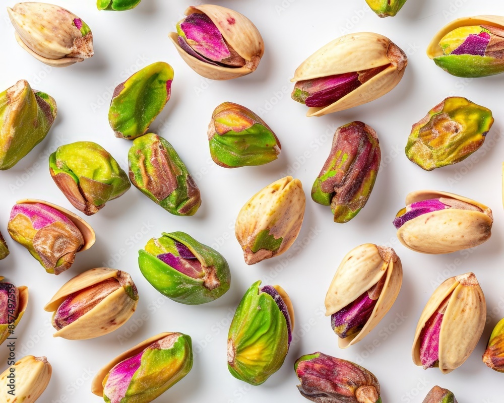 Brightly Colored, Fresh Shelled Pistachio Nuts Brightly Colored, Fresh Shelled Pistachio Nuts