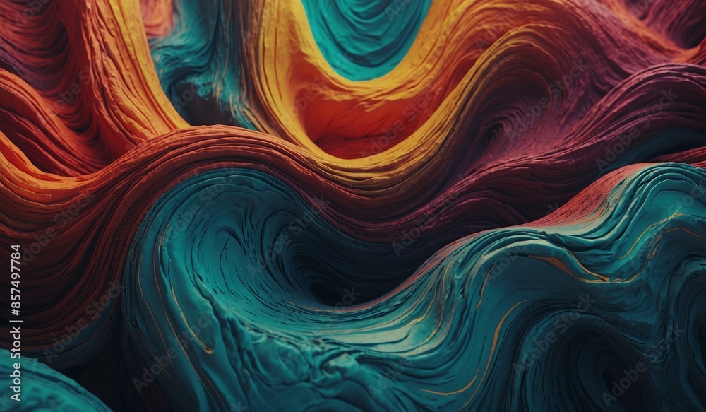 Colorful abstract waves of swirling textures Colorful abstract waves of swirling textures