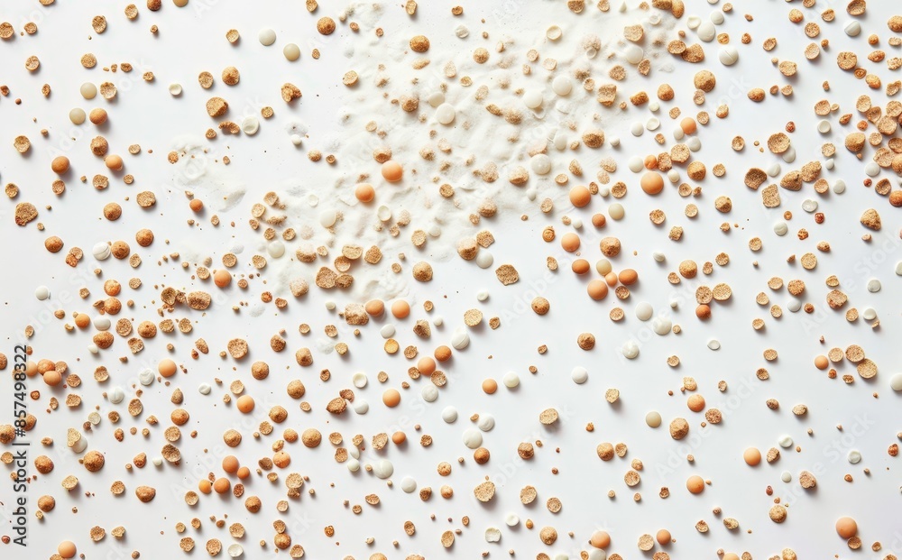 Close-Up of Brown Beads on White Surface Close-Up of Brown Beads on White Surface