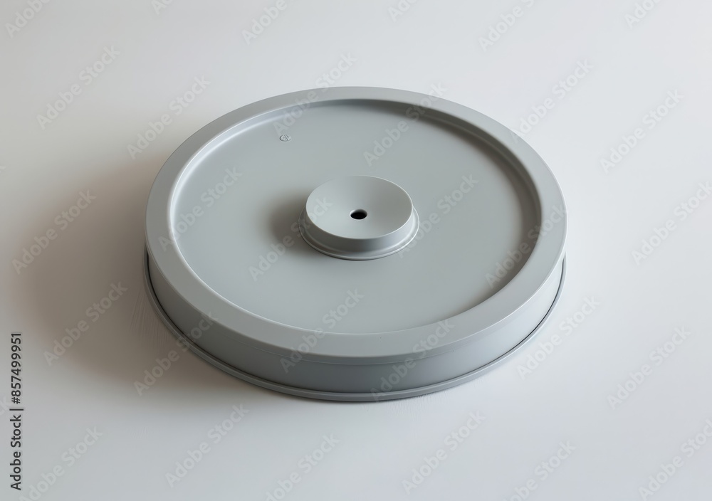 Grey Industrial Mechanical Part in Isolation Grey Industrial Mechanical Part in Isolation