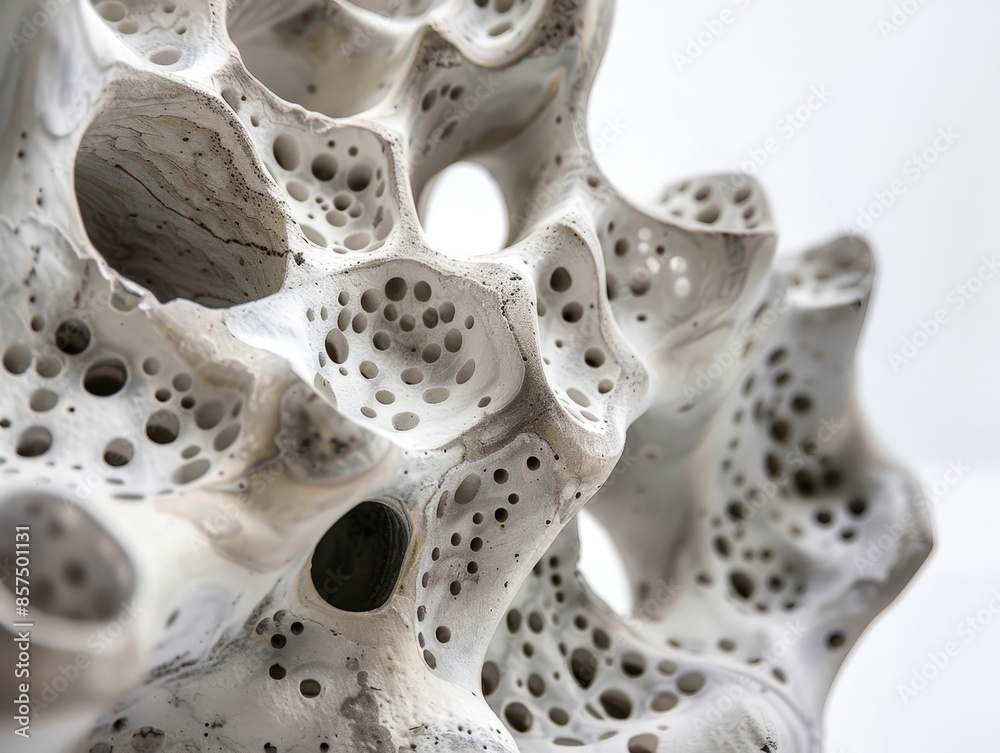 Abstract Sculpture: Erosion Art with Hole Patterns Abstract Sculpture: Erosion Art with Hole Patterns