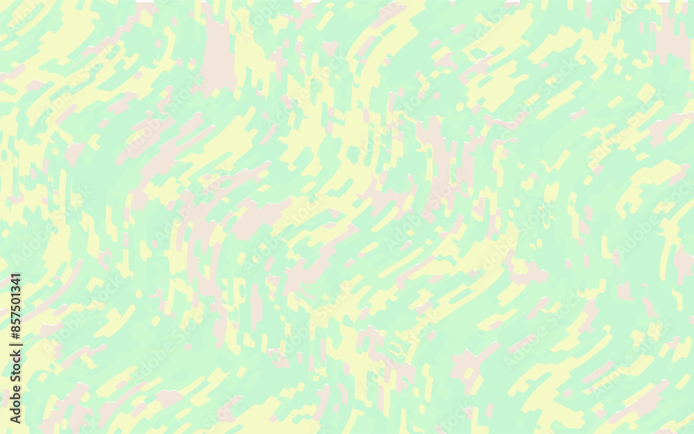 Abstract light wave background, green colour. Op art, wavy pattern. Vector illustration