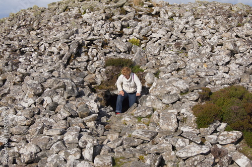 Barpa Langass, a Neolithic chambered cairn on the Isle of North Uist in the Outer Hebrides of Scotland, UK - Grid Reference 57°34′14″N 7°17′30″W photo