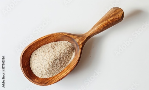 Pure Natural Ingredient in a Handcrafted Wooden Spoon photo