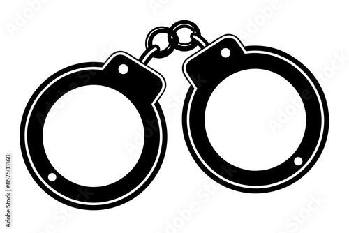 handcuffed icon vector illustration