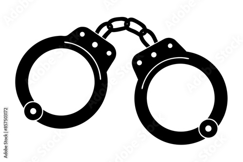 handcuffed icon vector illustration