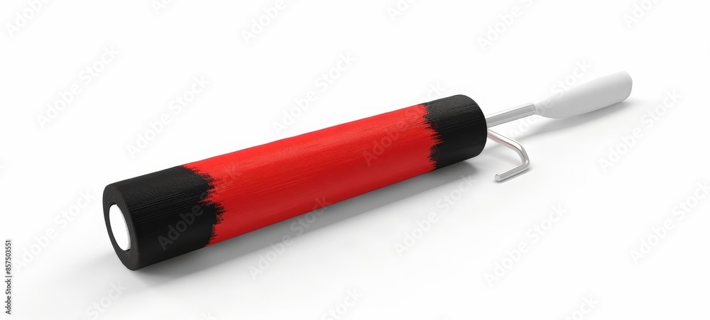 Red and Black Screwdriver with White Handle Red and Black Screwdriver with White Handle