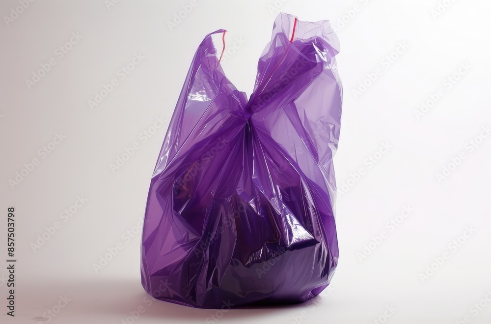 Transparent Plastic Bag with Contents, Highlighting Convenience and Portability Transparent Plastic Bag with Contents, Highlighting Convenience and Portability