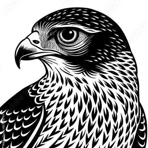 Stunning Cooper's Hawk Vector Illustration: High-Quality Digital Art for Nature Enthusiasts