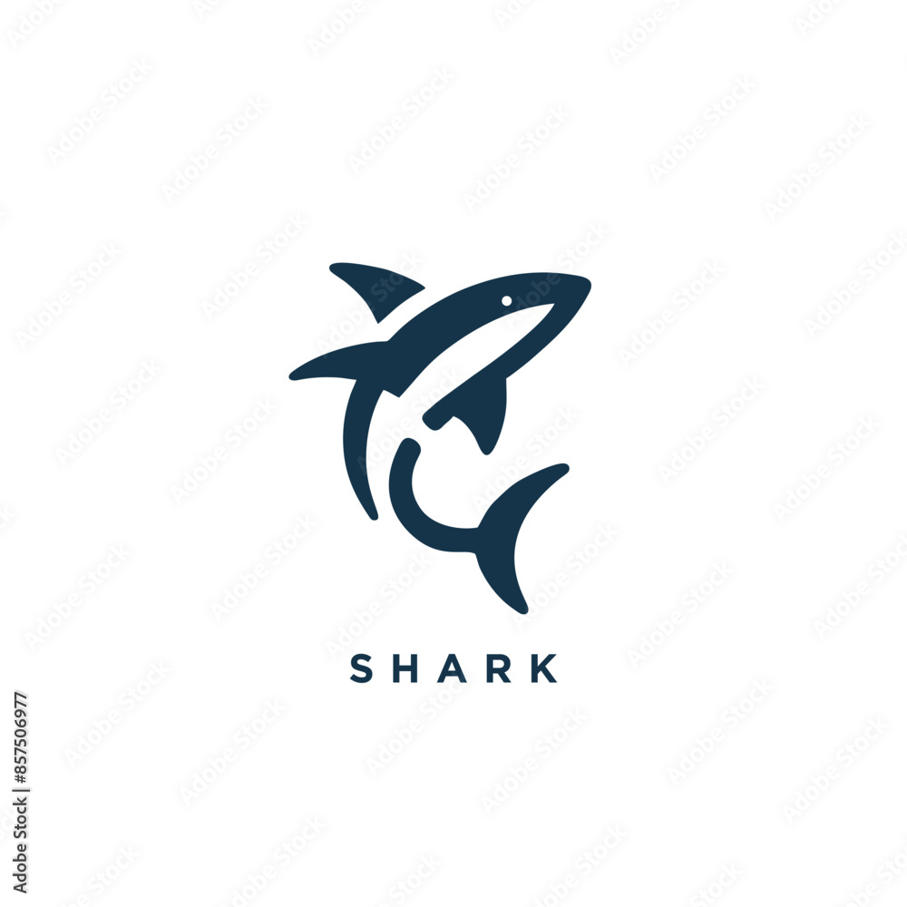 shark logo design concept icon symbol template shark logo design concept icon symbol template