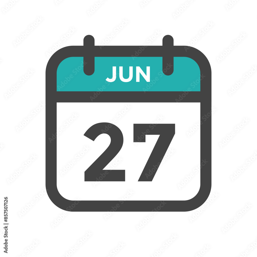 June 27 Calendar Day or Calender Date for Deadlines or Appointment June 27 Calendar Day or Calender Date for Deadlines or Appointment