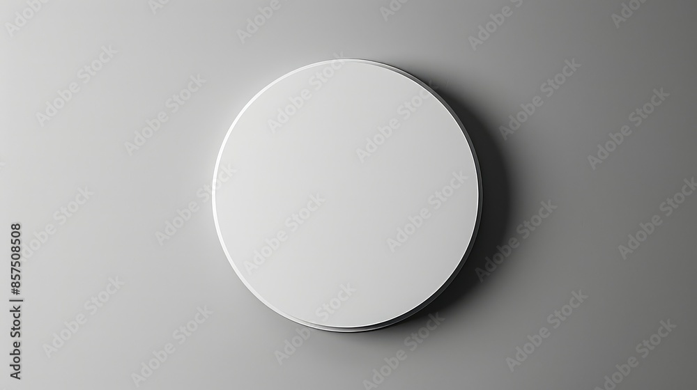 Minimalistic White Circle on Gray Minimalistic White Circle on Gray