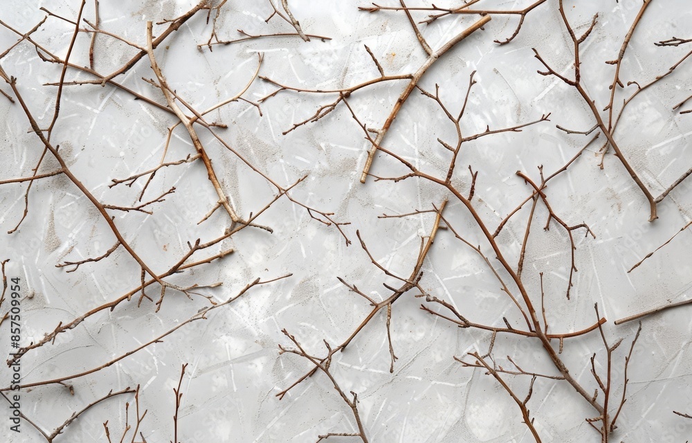 Close-up Textured Background of Ice with Abstracted Branch Patterns Close-up Textured Background of Ice with Abstracted Branch Patterns