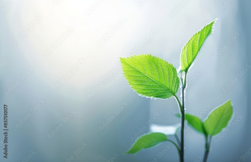 Hope and Growth: Uplifting Stock Image of a Seedling in a Glass Flower Vase Hope and Growth: Uplifting Stock Image of a Seedling in a Glass Flower Vase