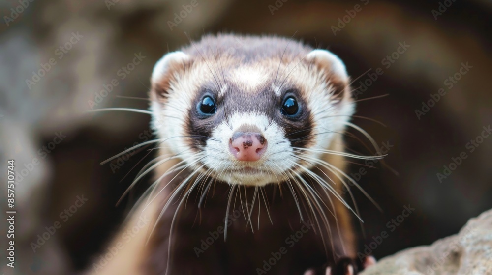 Close-up Portrait of a Curious Ferret Close-up Portrait of a Curious Ferret