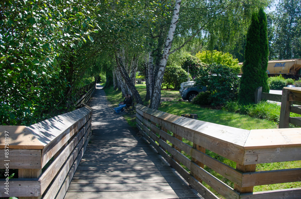 Fort Langley Waterfront on the banks of the Fraser River, Langley, Canada, BC. Fort Langley Waterfront on the banks of the Fraser River, Langley, Canada, BC.