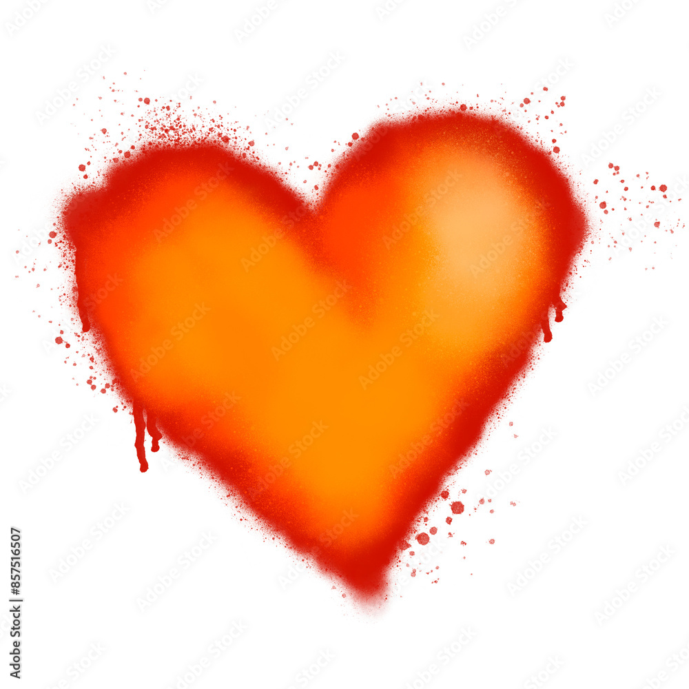 Red heart spray paint Red heart spray paint