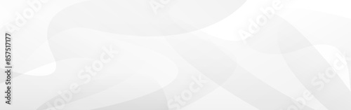 White background. Light neutral template. Futuristic clear waves. Abstract simple gradient. Smooth gray texture. Soft subtle wallpaper. Minimal elegant design. Vector illustration.