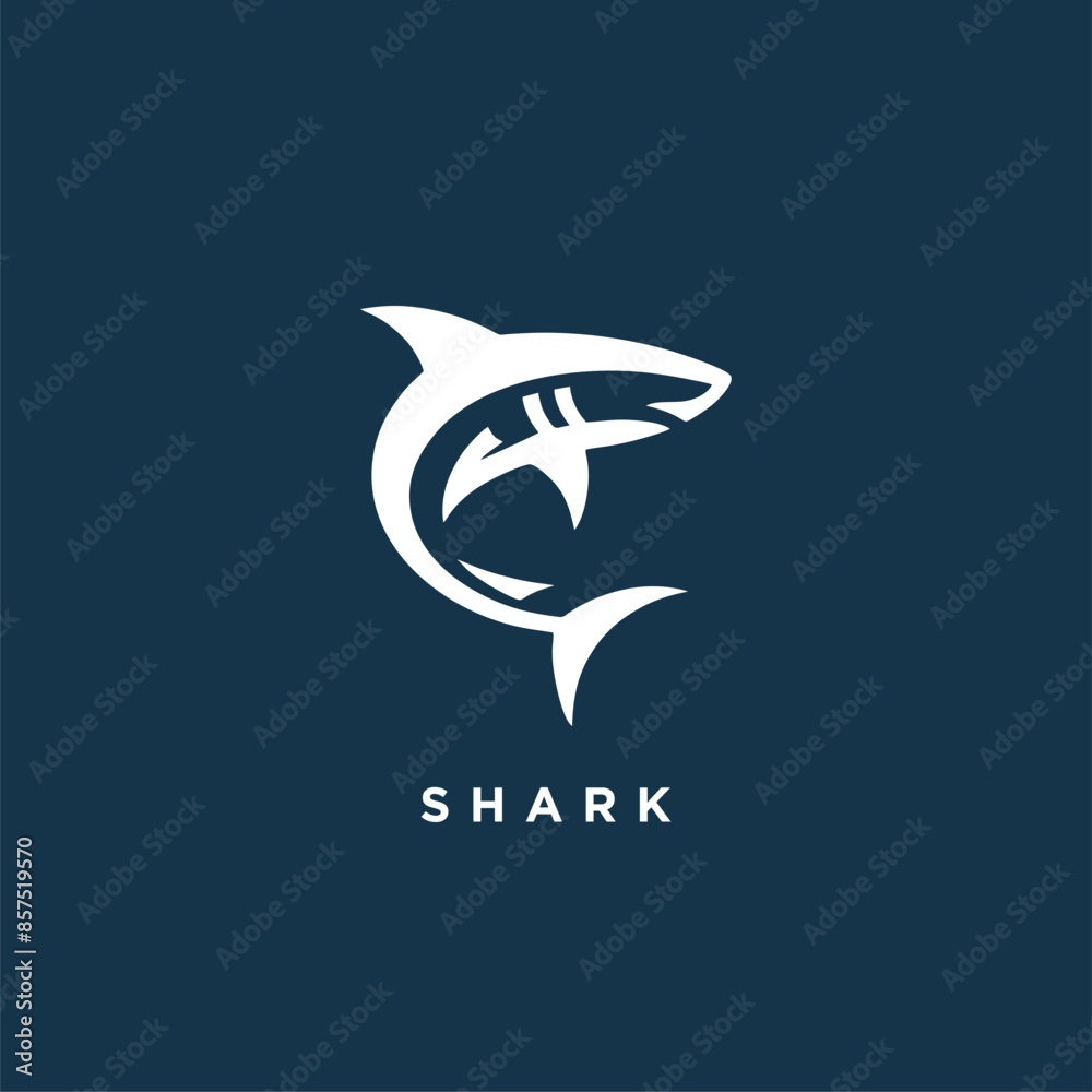 shark logo design concept icon symbol template shark logo design concept icon symbol template
