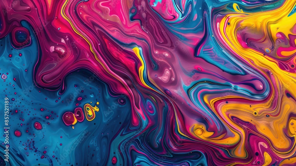 Liquid abstracts swirling in vibrant motion Liquid abstracts swirling in vibrant motion
