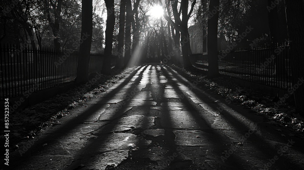 Fototapeta premium Shadows bend to the will of those who dare to chase their dreams.