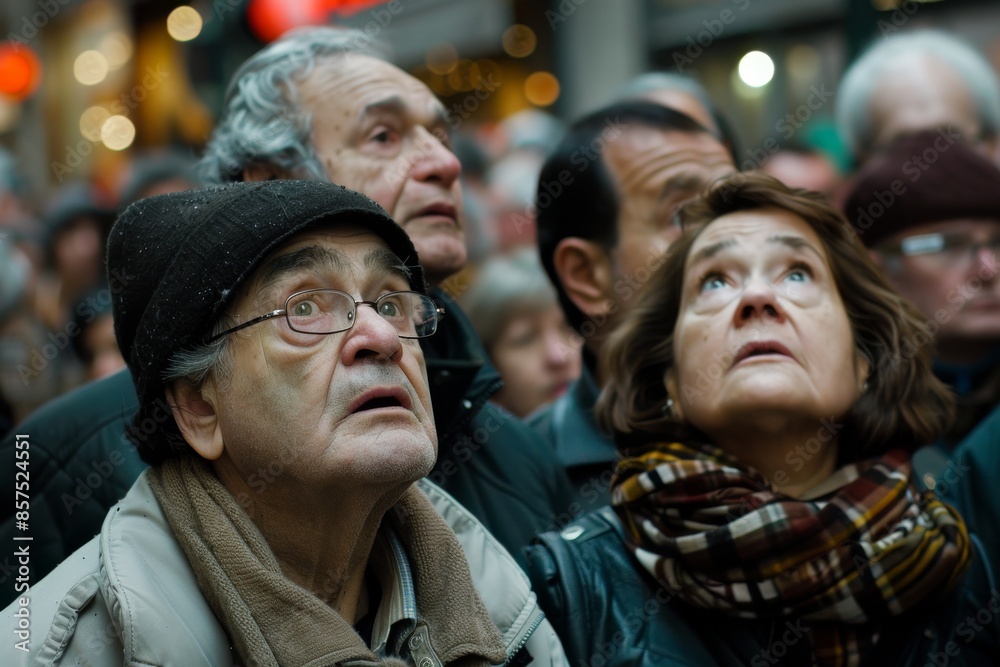 Unidentified people on the street during the demonstration against the government. Unidentified people on the street during the demonstration against the government.