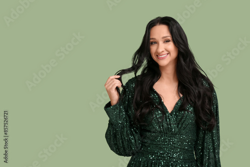 Beautiful young woman with ...
