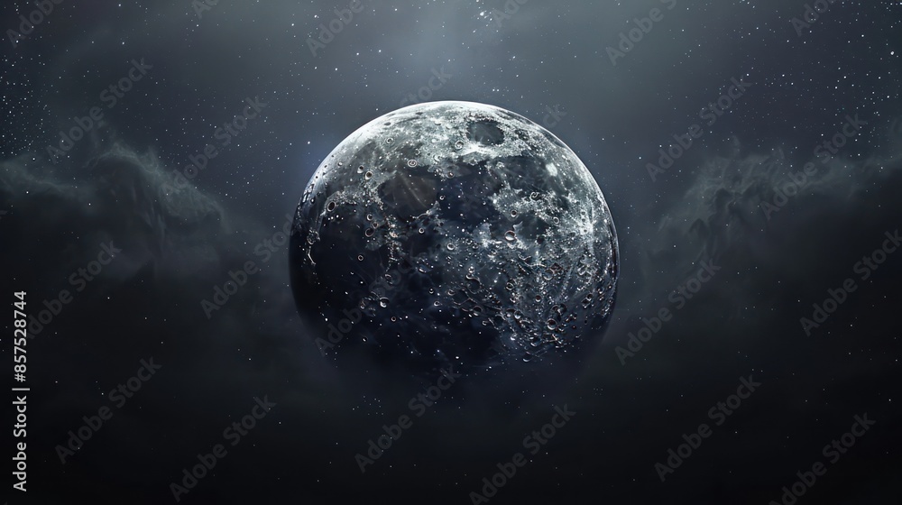 Fototapeta premium Full Moon in the space