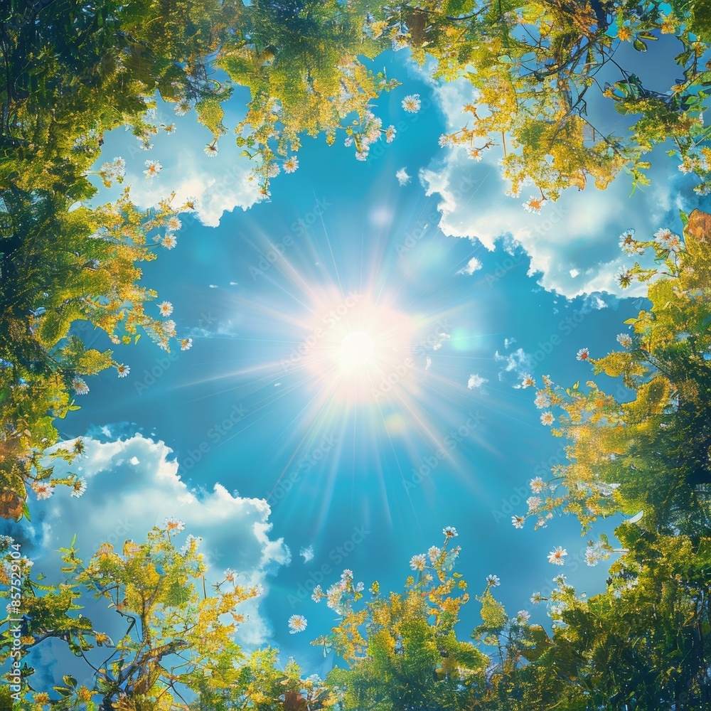 Background of Sky View. Shiny Morning with Clear Sky. Copy Space Background Background of Sky View. Shiny Morning with Clear Sky. Copy Space Background