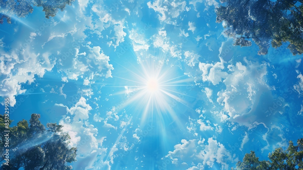 Background of Sky View. Shiny Morning with Clear Sky. Copy Space Background Background of Sky View. Shiny Morning with Clear Sky. Copy Space Background