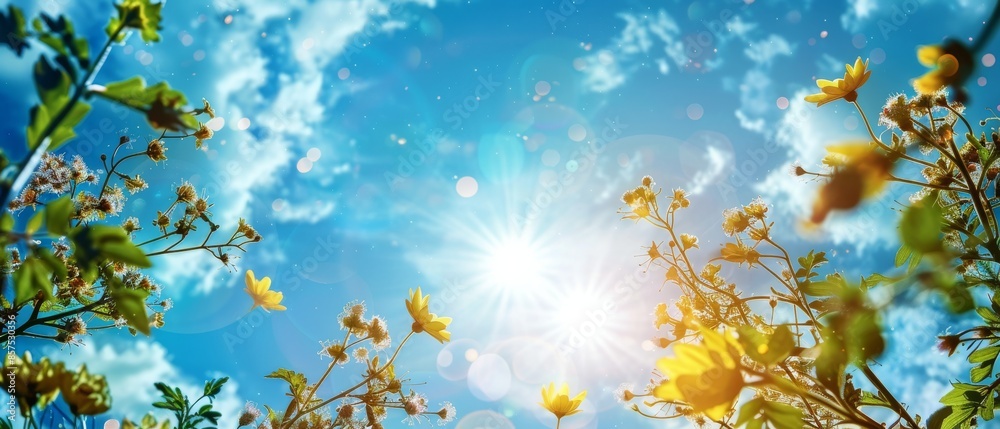 Background of Sky View. Shiny Morning with Clear Sky. Copy Space Background Background of Sky View. Shiny Morning with Clear Sky. Copy Space Background