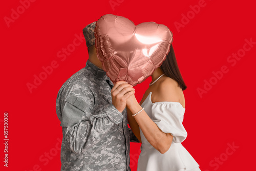 Man in military uniform and...
