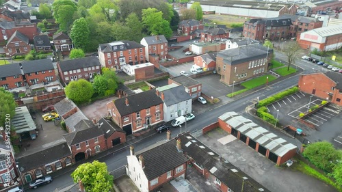High Angle view of Central Metropolitan Borough of Dudley Town West Midlands, England United Kingdom. May 4th, 2024 photo