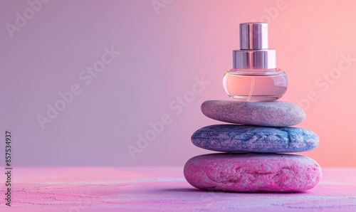 Pastel Color Rocks Stacked ...