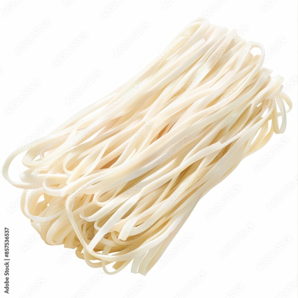 A kuzukiri clipart, arrowroot noodles element, digital art, soft colors, isolated on white background,
