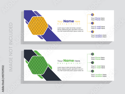 eye catching email signature design and template 