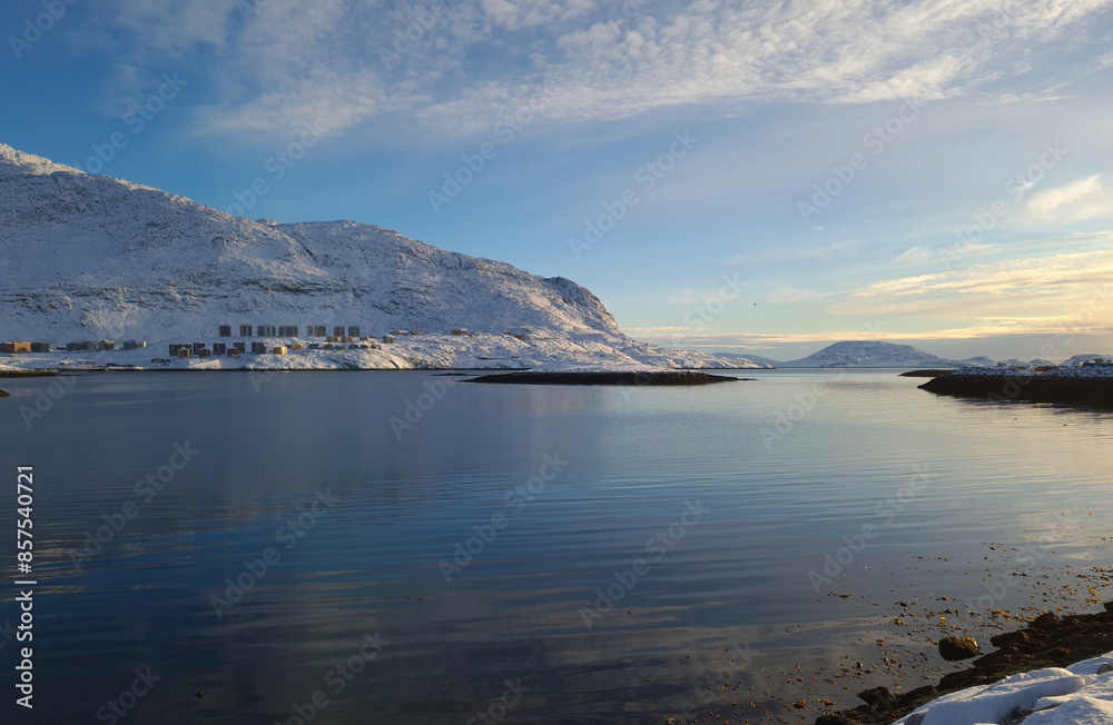 Just sitting and watching this view of blue water and skies and white snowy mountains all day, letting the day pass by. Just sitting and watching this view of blue water and skies and white snowy mountains all day, letting the day pass by.
