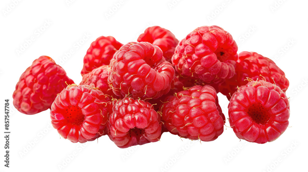 Raspberries on a transparent background Raspberries on a transparent background