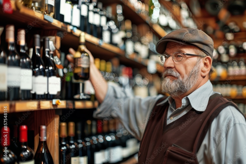 Enologist Analyzing Wine Enologist Analyzing Wine