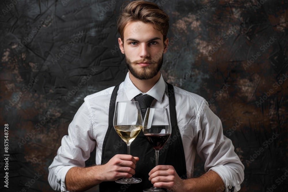 Expert Sommelier Presenting Wine Selection