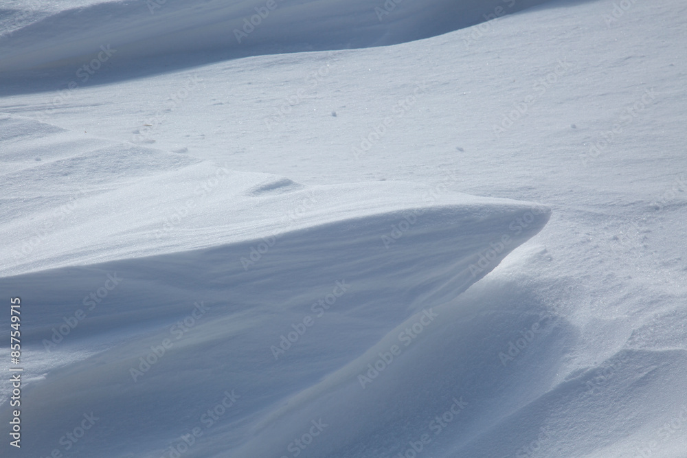 Fresh White Wintery Wind Blown Snow Drifts Background Image With Highlights and Shadows Fresh White Wintery Wind Blown Snow Drifts Background Image With Highlights and Shadows