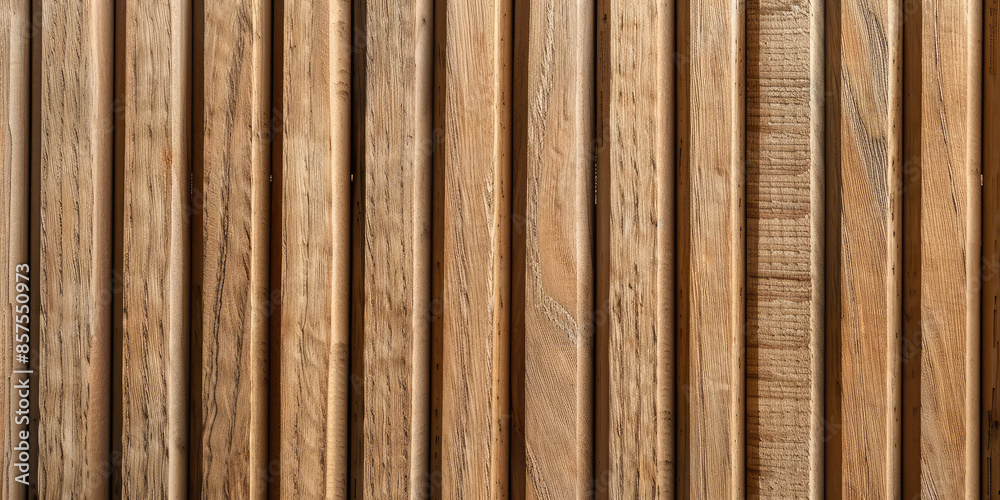 Closeup Detail of wooden wall texture with a linear relief, wooden slats background Closeup Detail of wooden wall texture with a linear relief, wooden slats background