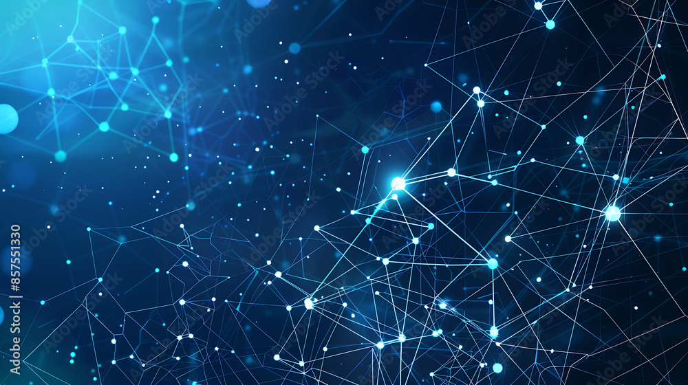 Futuristic Blue Technology Network Background Futuristic Blue Technology Network Background