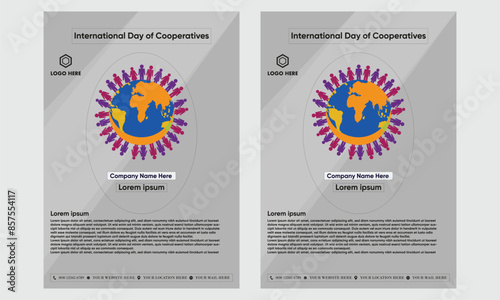 Simple flat victor International Day of Cooperatives design