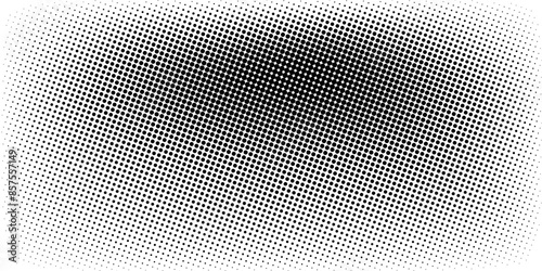 Basic halftone dots effect in black and white color. Halftone effect. Dot halftone. Black white halftone.Background with monochrome dotted texture. Polka dot pattern template design comic
