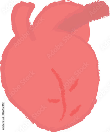 手描き風のシンプルな心臓